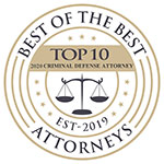 best criminal defense attorney badge 2020