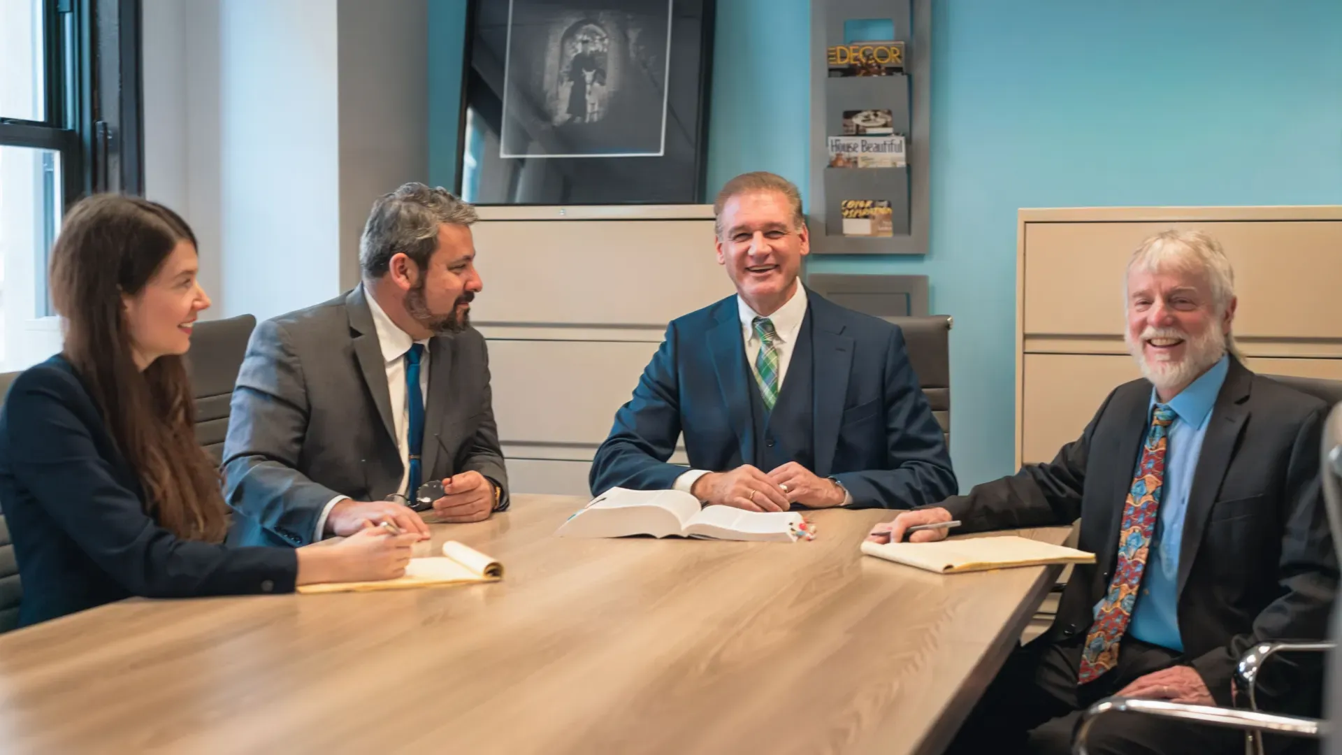 FithGerald Law Company meeting Office meeting with the four main immigration lawyers at FithGerald Law Company